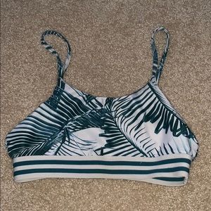 blue bathing suit top